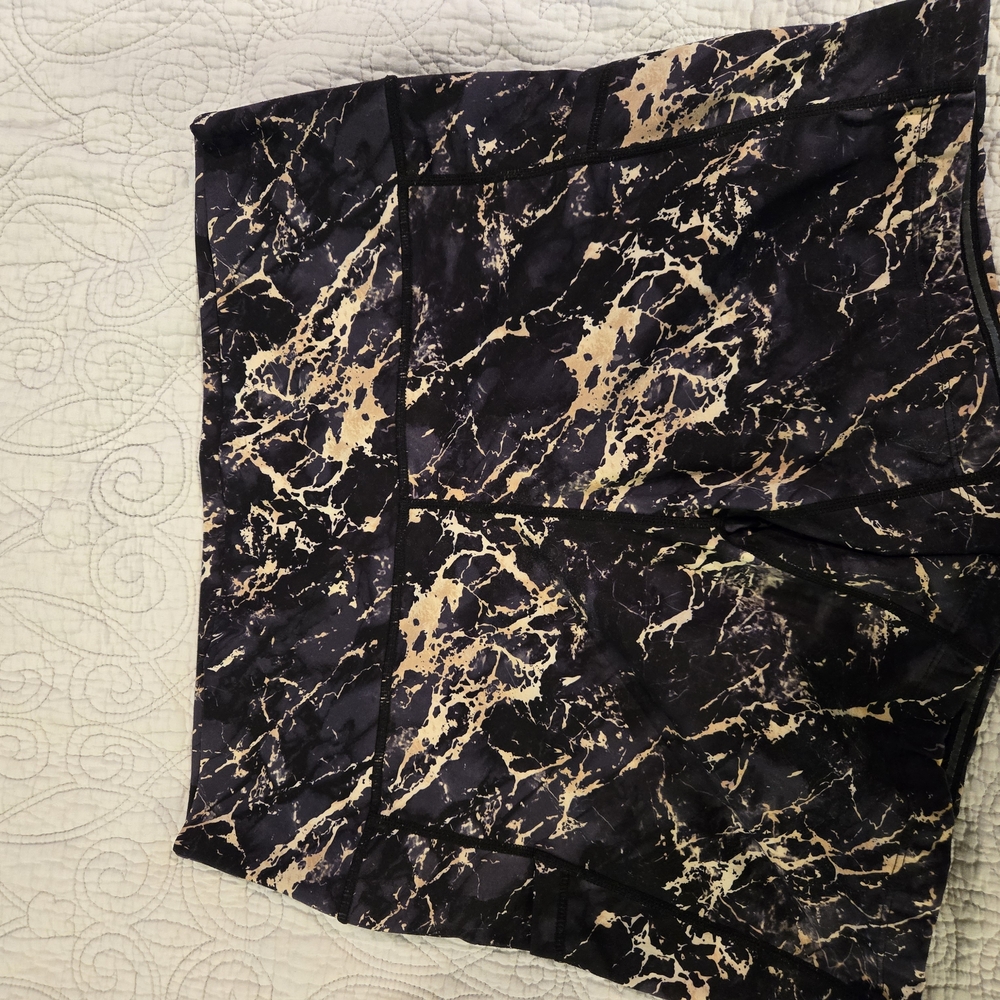 Constantly Varied Gear Black and Cream Athletic Shorts